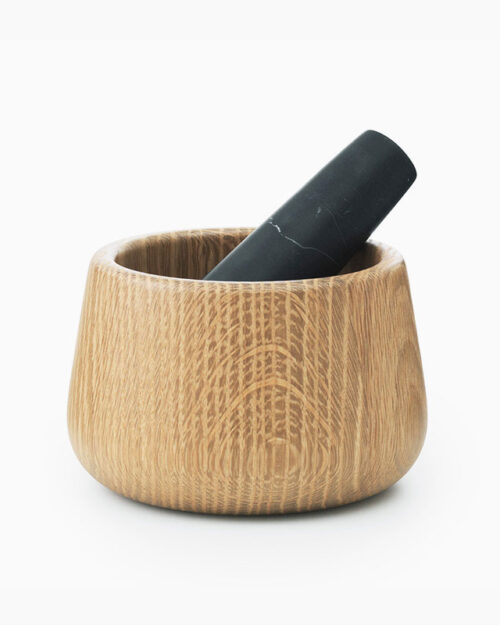 Wooden naive mortar pestle